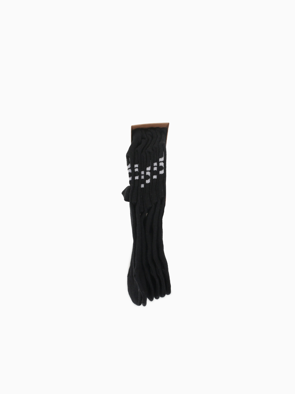 Logo Sock Mid 3p Black Cotton Black / XS