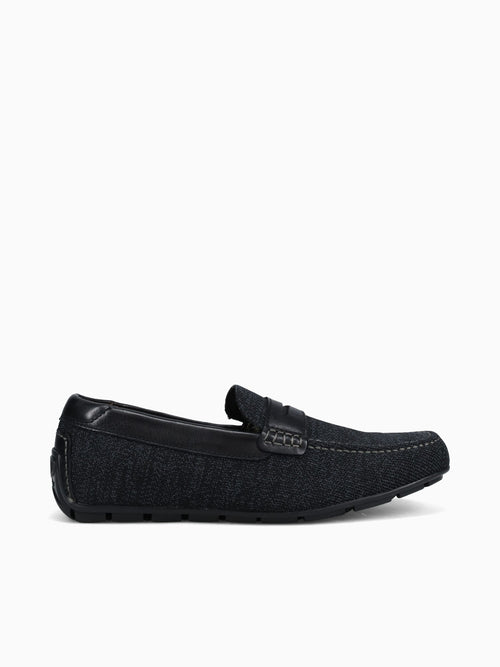 Motor Knit Moc Toe Peny Blk Blk knit Smo Black / 7 / M