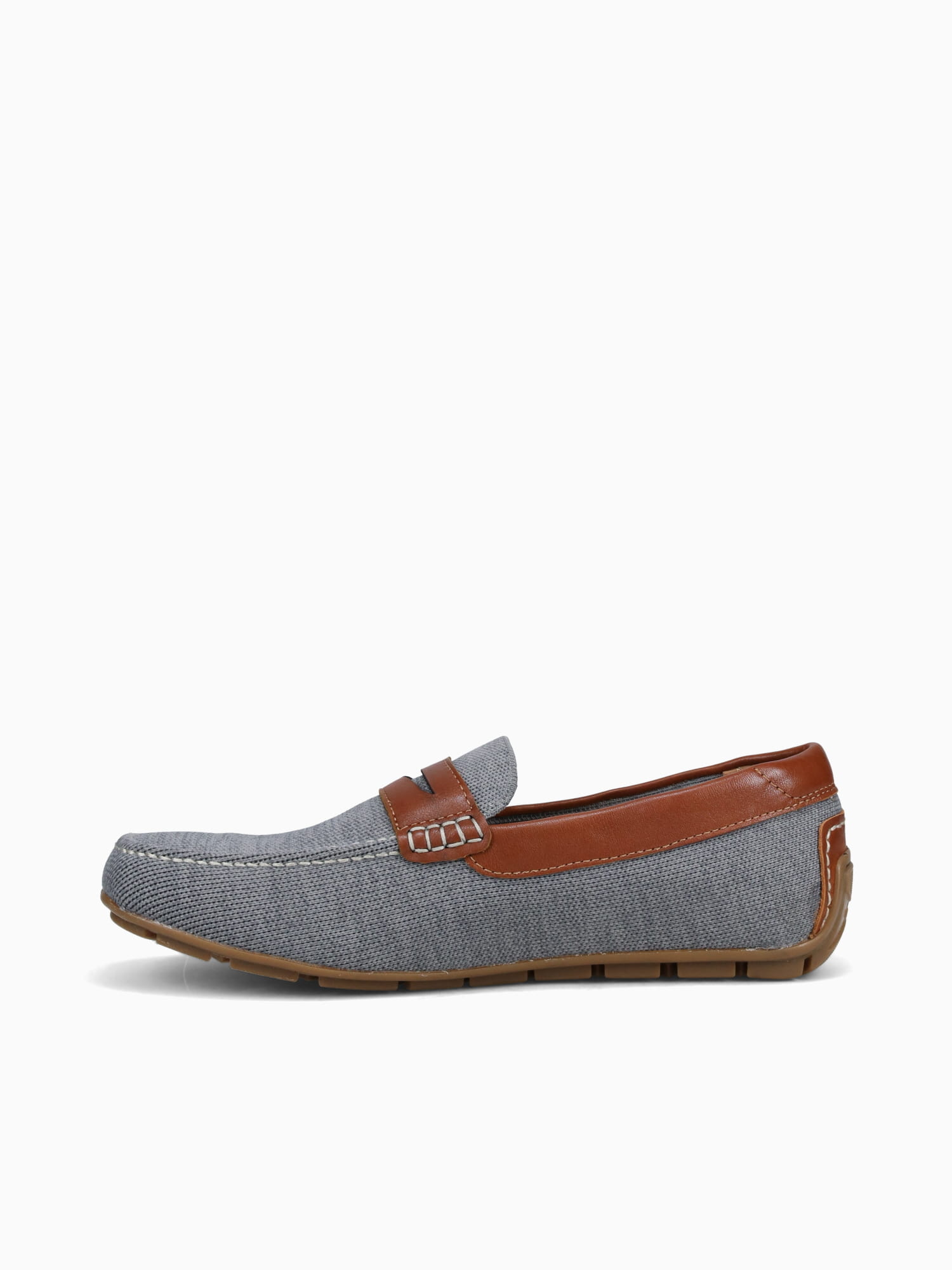 Motor Knit Moc Toe Peny Grey Cognac knit Grey / 7 / M