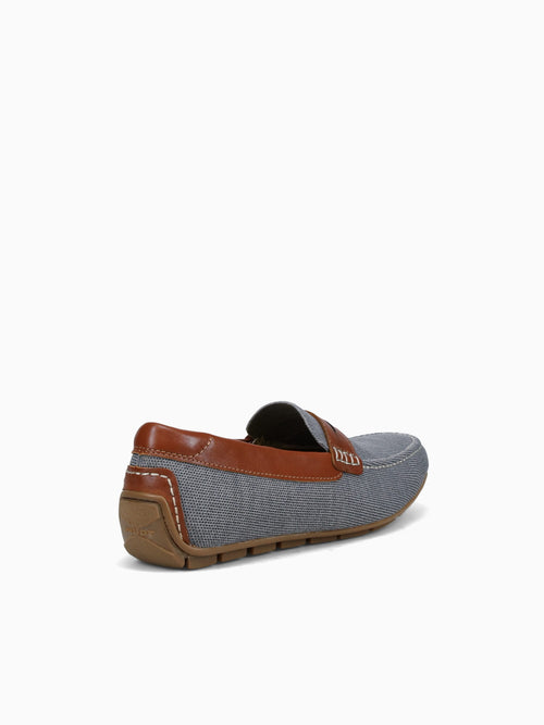Motor Knit Moc Toe Peny Grey Cognac knit Grey / 7 / M