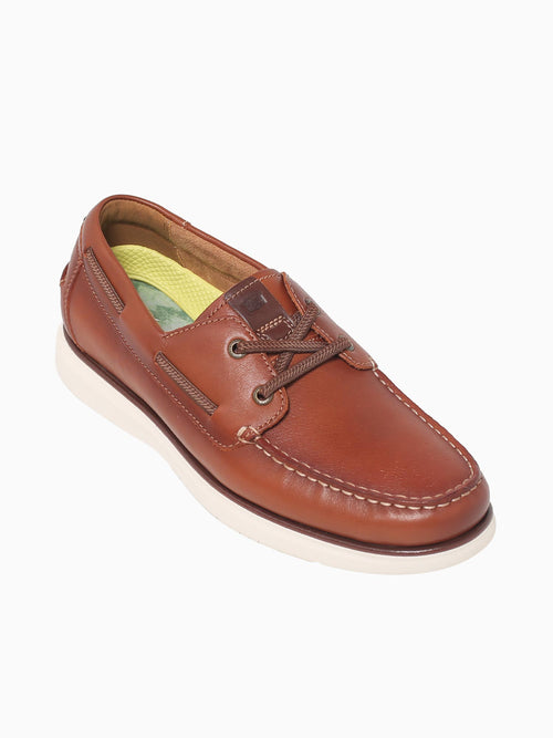 Tropics Moc Toe Boat Cognac Chestnut lea Cognac / 7 / M