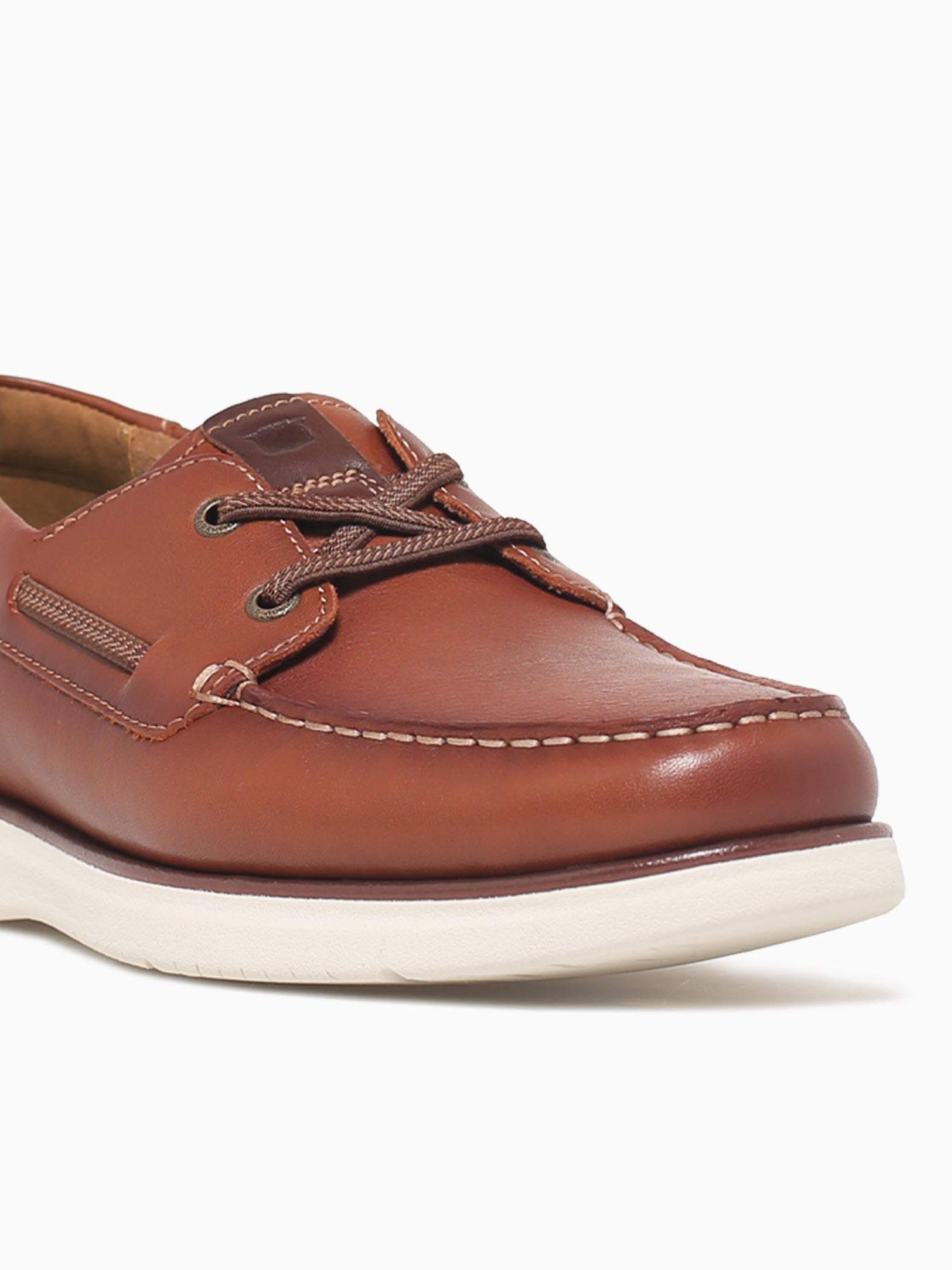 Tropics Moc Toe Boat Cognac Chestnut lea Cognac / 7 / M