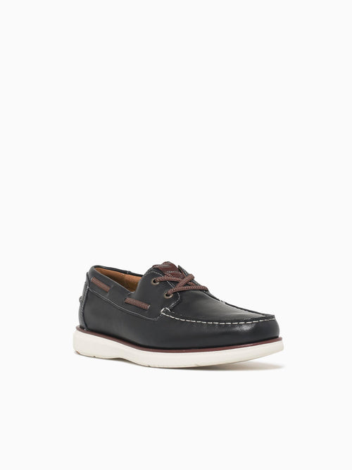 Tropics Moc Toe Boat Navy Chestnut leath Navy / 7 / M