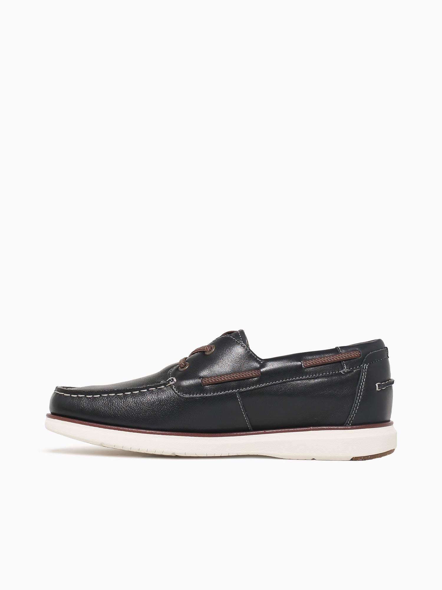 Tropics Moc Toe Boat Navy Chestnut leath Navy / 7 / M
