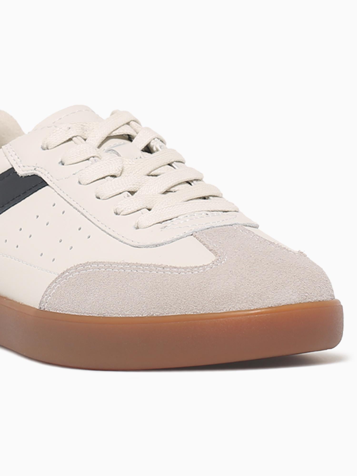 Pace Ttoe Sneaker Bone Multi Leather White / 7 / M