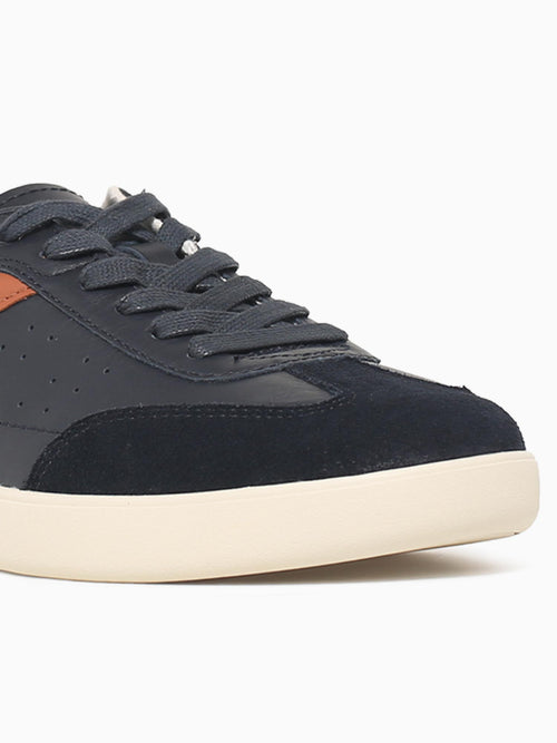 Pace Ttoe Sneaker Navy Multi Leather Navy / 7 / M