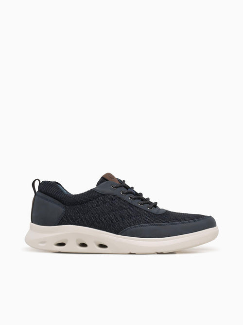 Ponte Knit Moc Toe Navy Multi Knit Navy / 7 / M