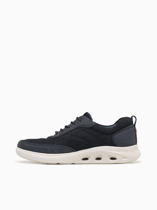 Ponte Knit Moc Toe Navy Multi Knit Navy / 7 / M