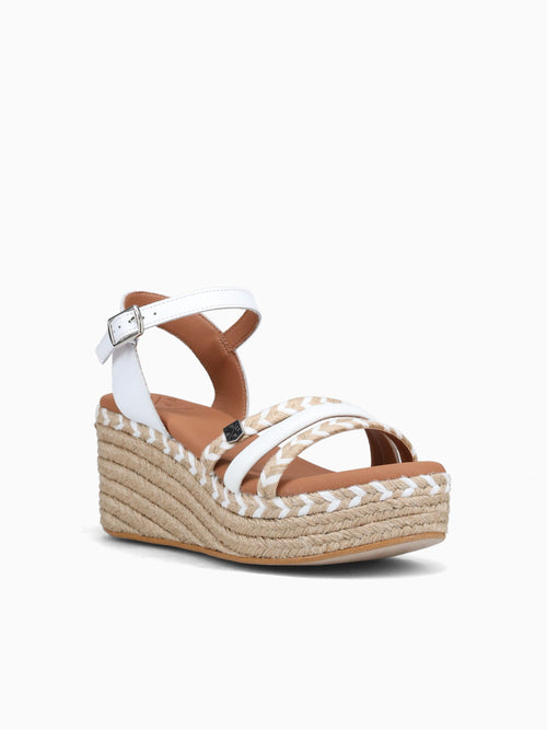 Albany Cuerda Blanco Rafia Leather White / 35 / M