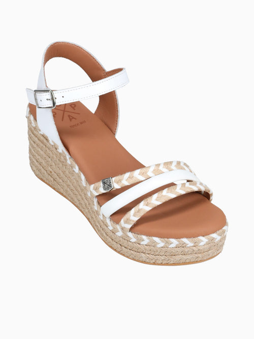 Albany Cuerda Blanco Rafia Leather White / 35 / M