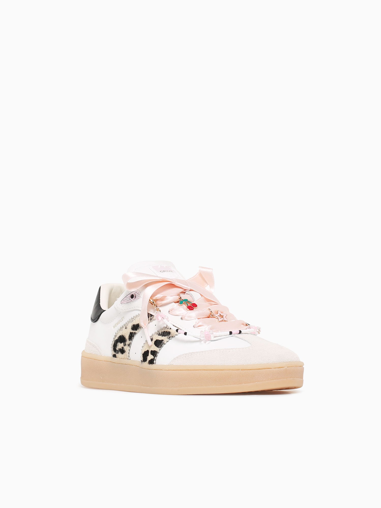 Wembley 20250pp7 10 wht Leopard lea Sde White / 36 / M