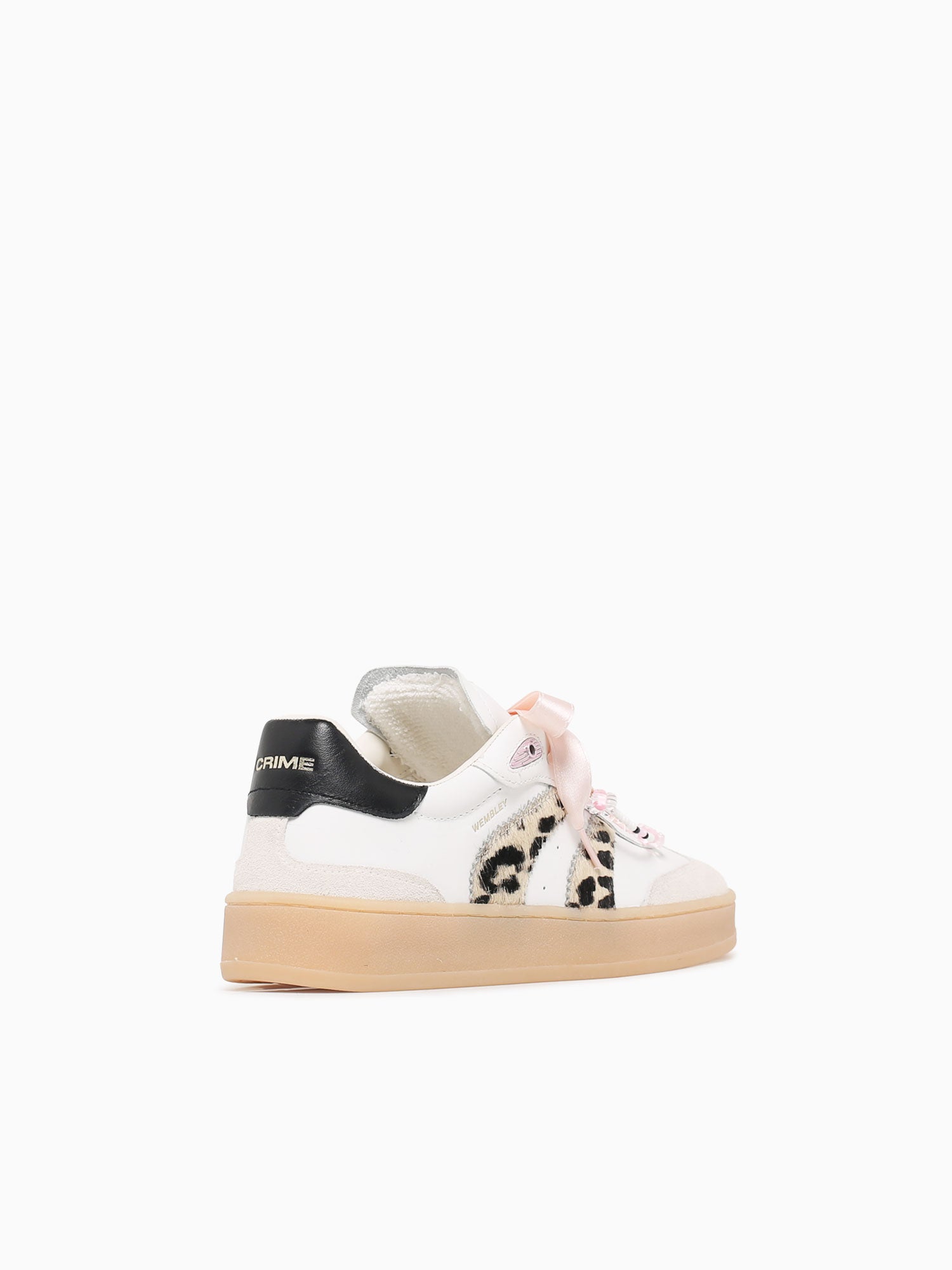Wembley 20250pp7 10 wht Leopard lea Sde White / 36 / M