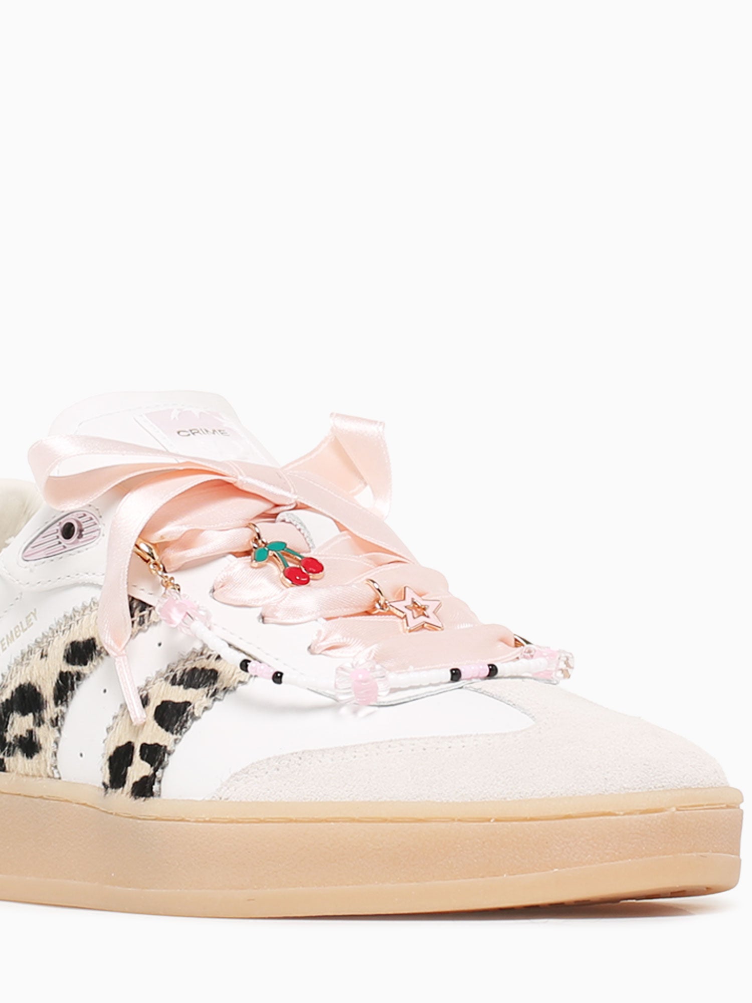 Wembley 20250pp7 10 wht Leopard lea Sde White / 36 / M
