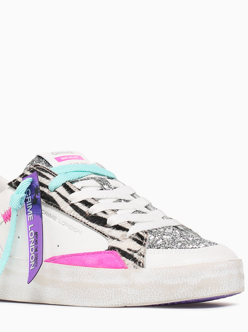 Sk8 Deluxe 20105pp7 10 wht Zebra lea White / 36 / M