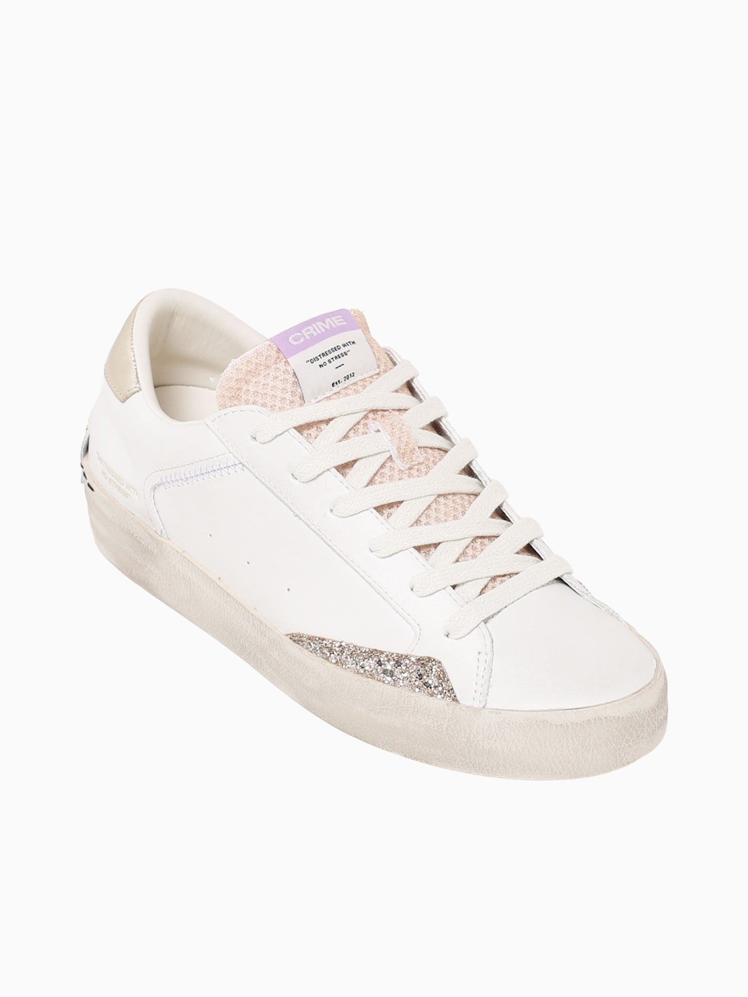 Distressed 20001pp7 10 wht Beige lea White / 36 / M