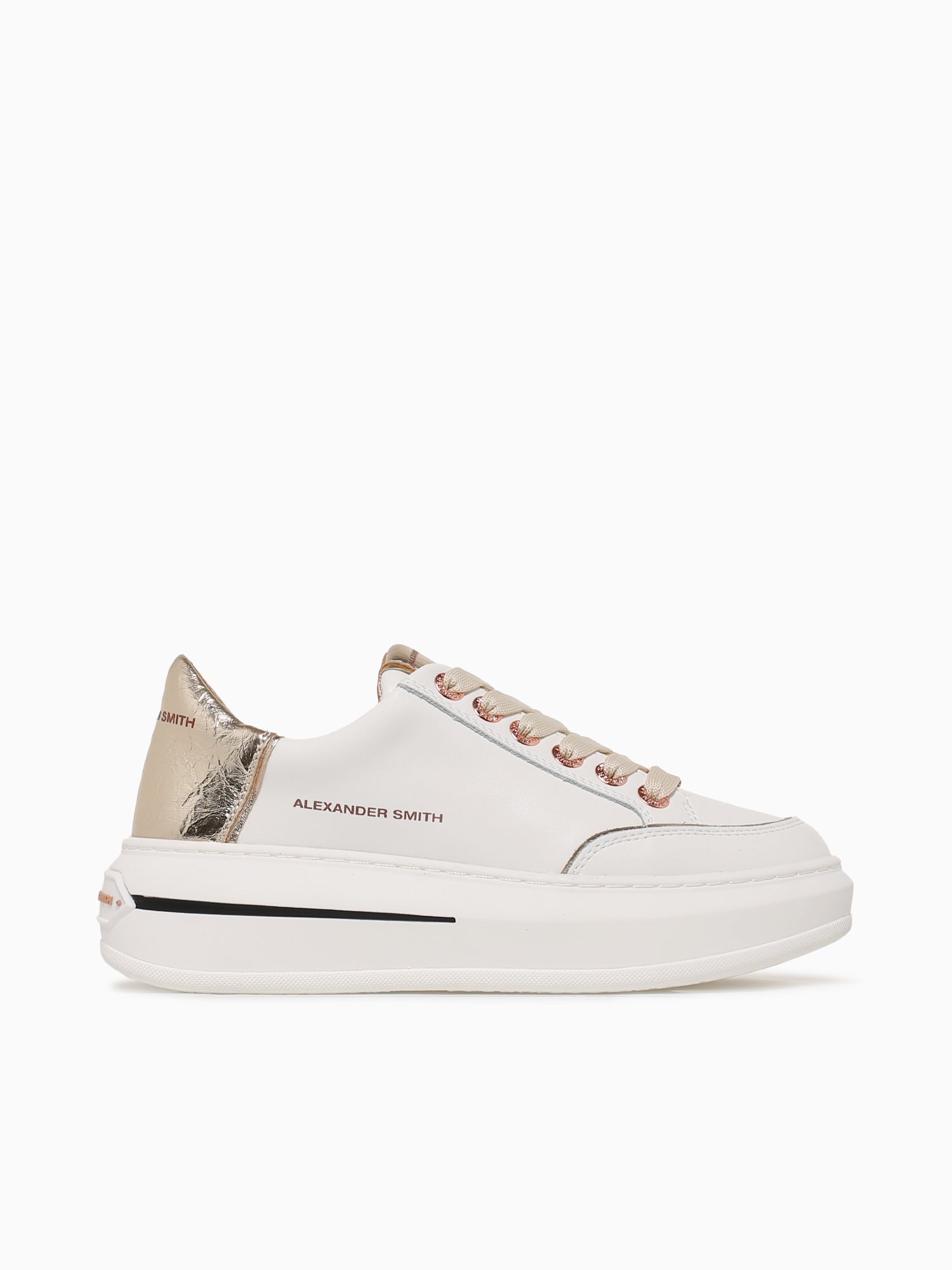 Lancaster Woman White Gold leather White / 35 / M