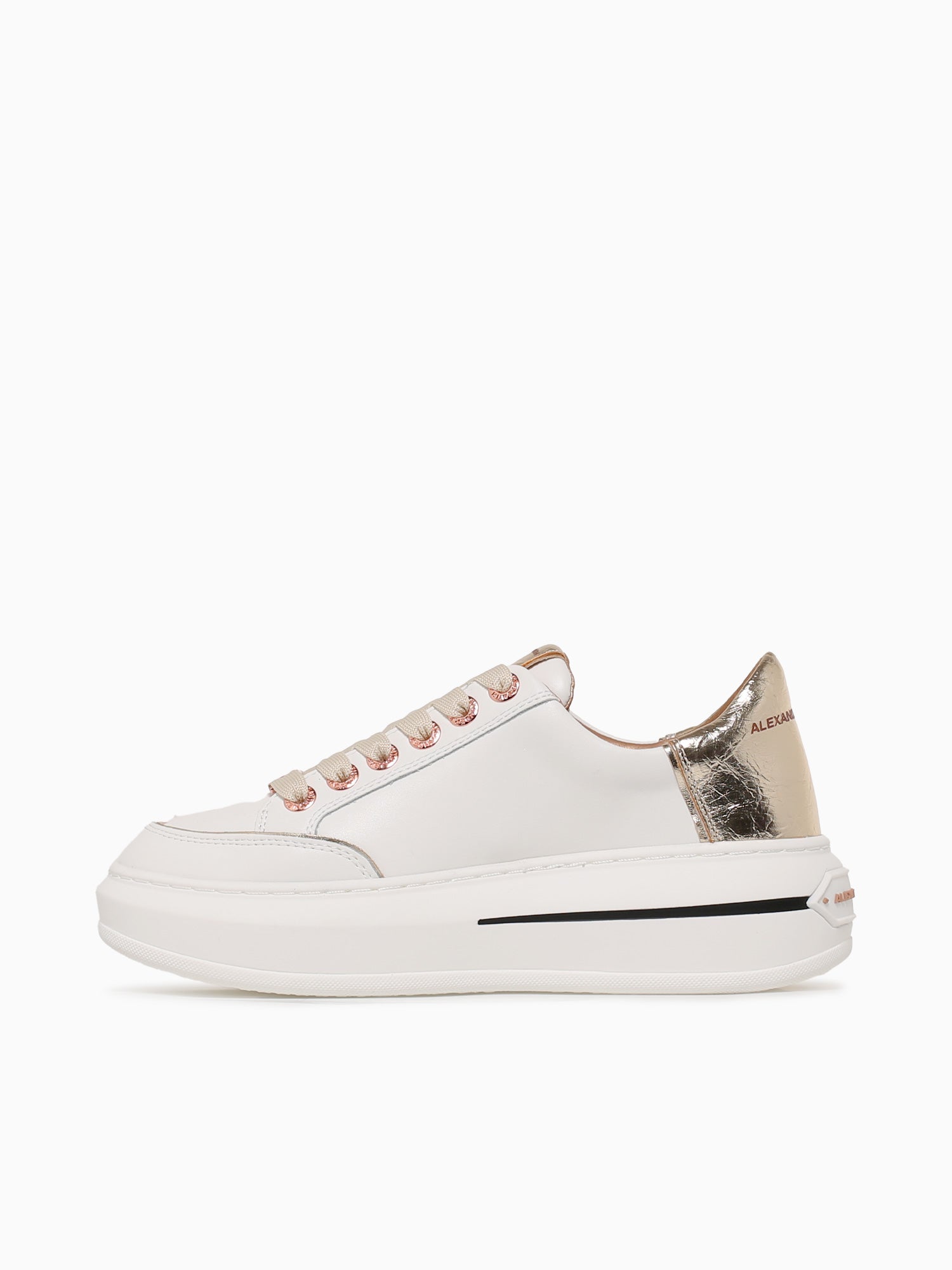 Lancaster Woman White Gold leather White / 35 / M
