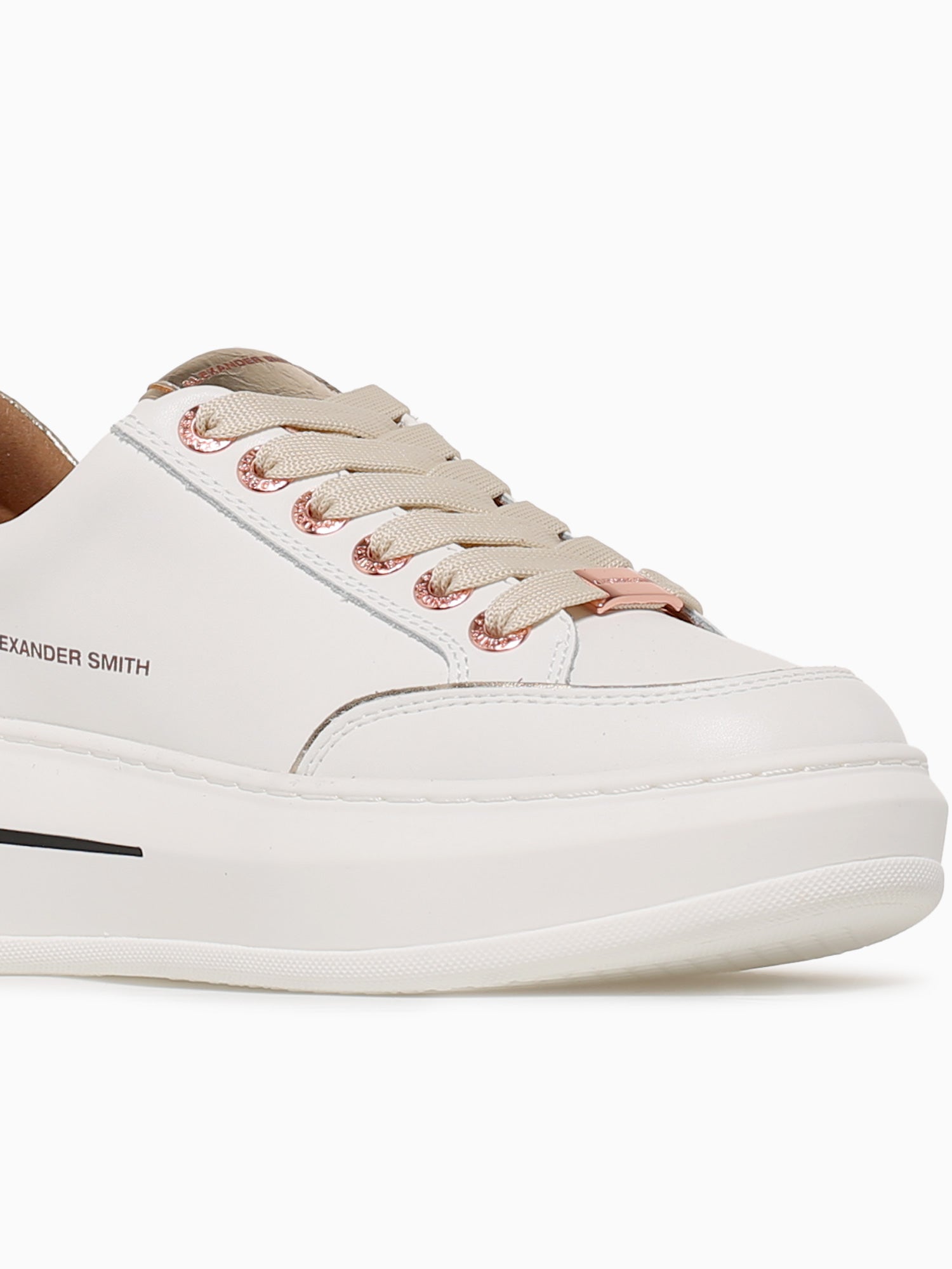 Lancaster Woman White Gold leather White / 35 / M