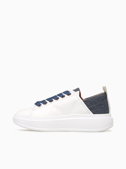 Wembley Woman White Avio leather White Multi / 35 / M