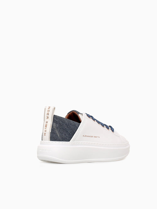 Wembley Woman White Avio leather White Multi / 35 / M