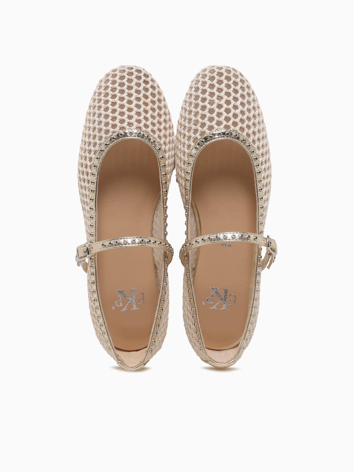 Mirabelle Beige Platino rete Pelle Beige / 5 / M