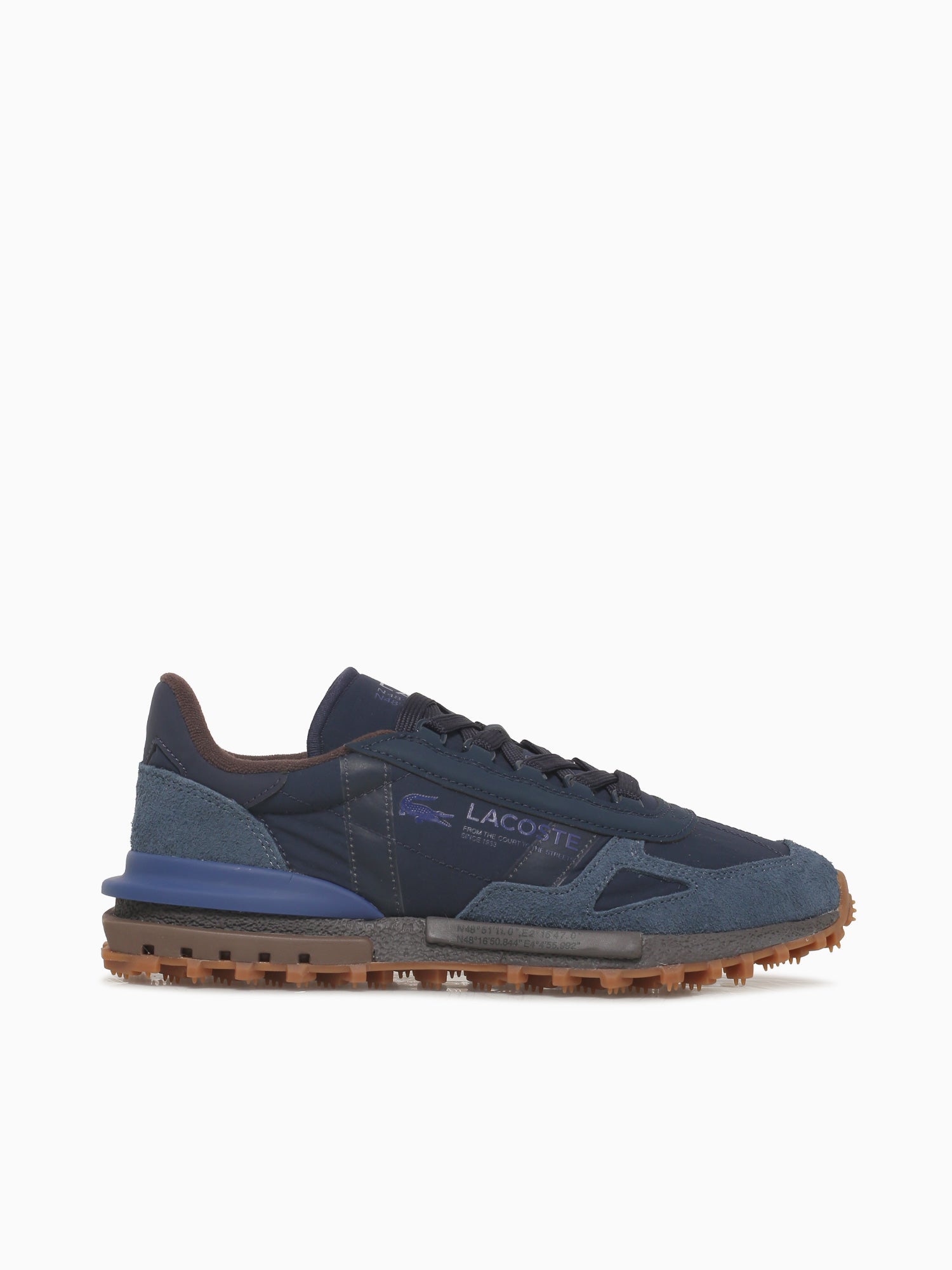 Elite Active Navy Brown mesh Suede Navy / 7 / M