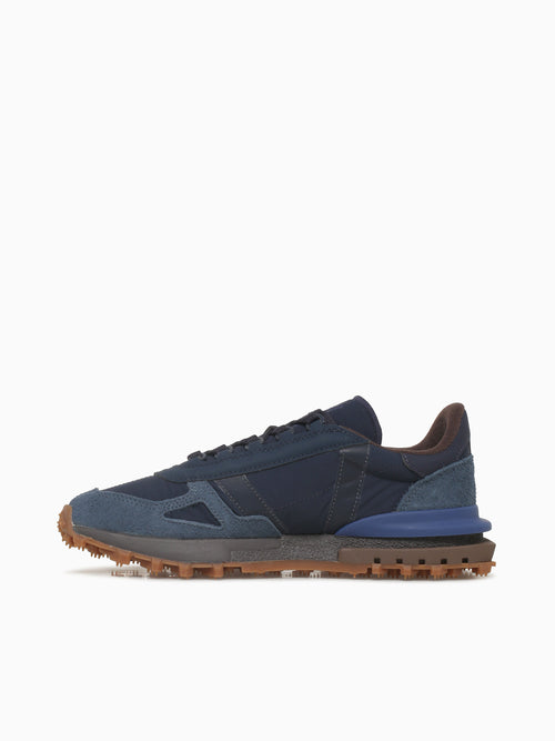 Elite Active Navy Brown mesh Suede Navy / 7 / M