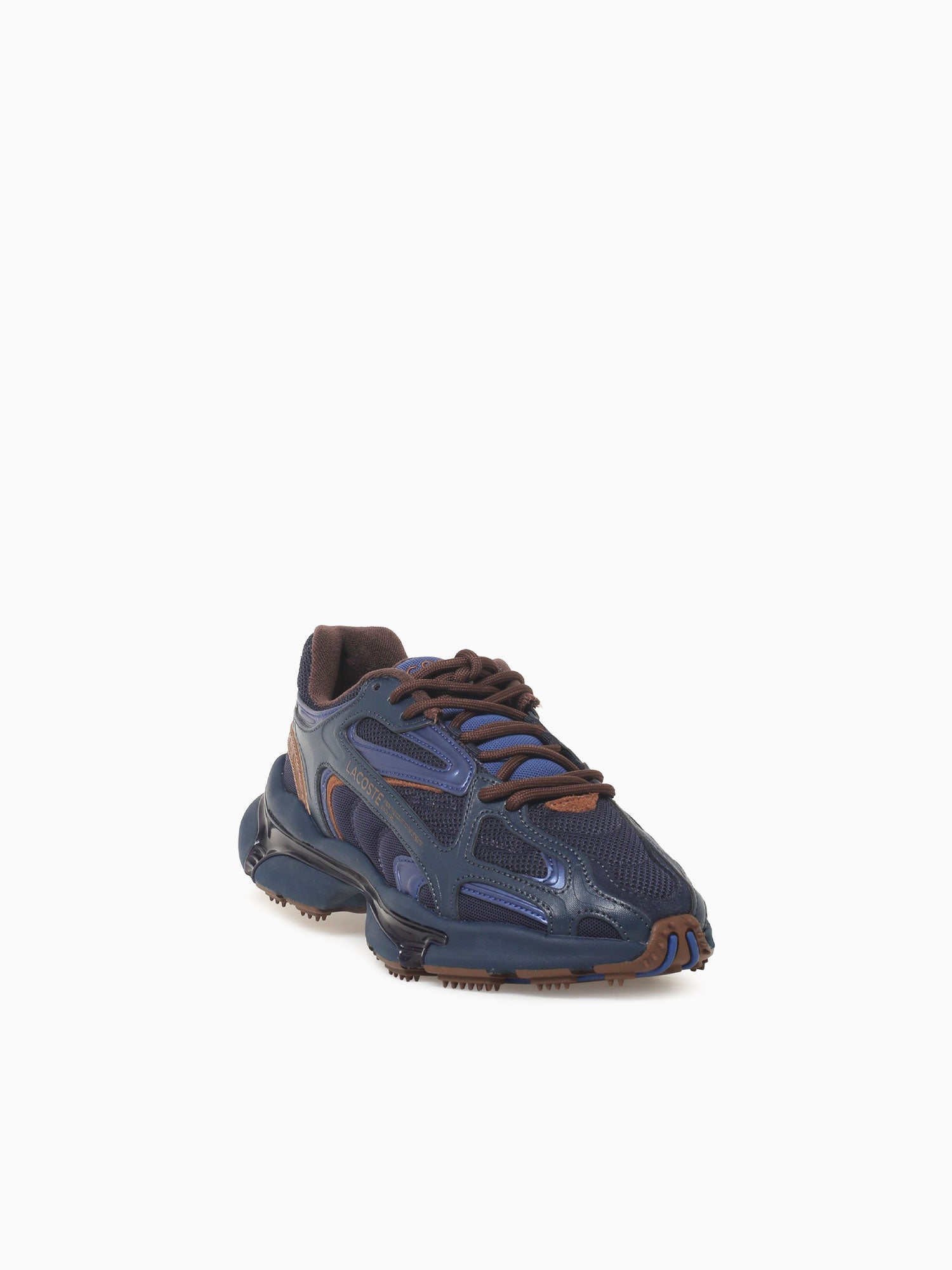 L003 2k24 Navy Dk.brown leather Mesh Navy / 7 / M