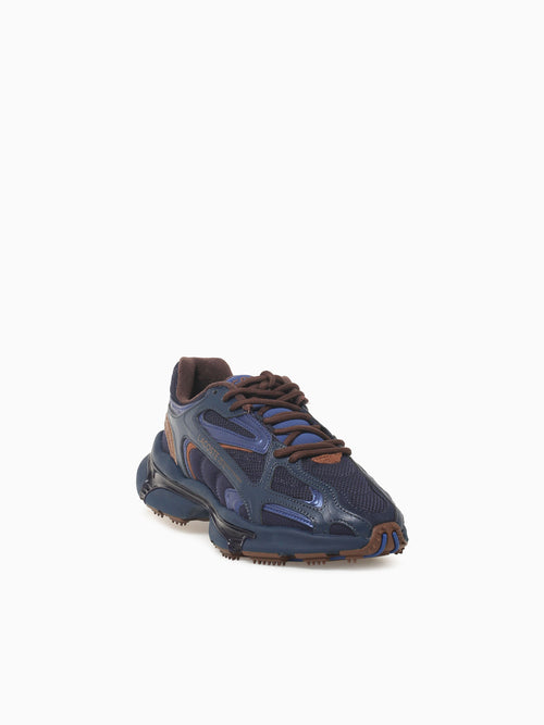 L003 2k24 Navy Dk.brown leather Mesh Navy / 7 / M