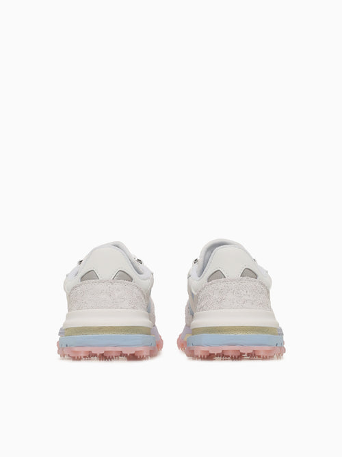 Elite Active Offwhite Blu mesh Suede