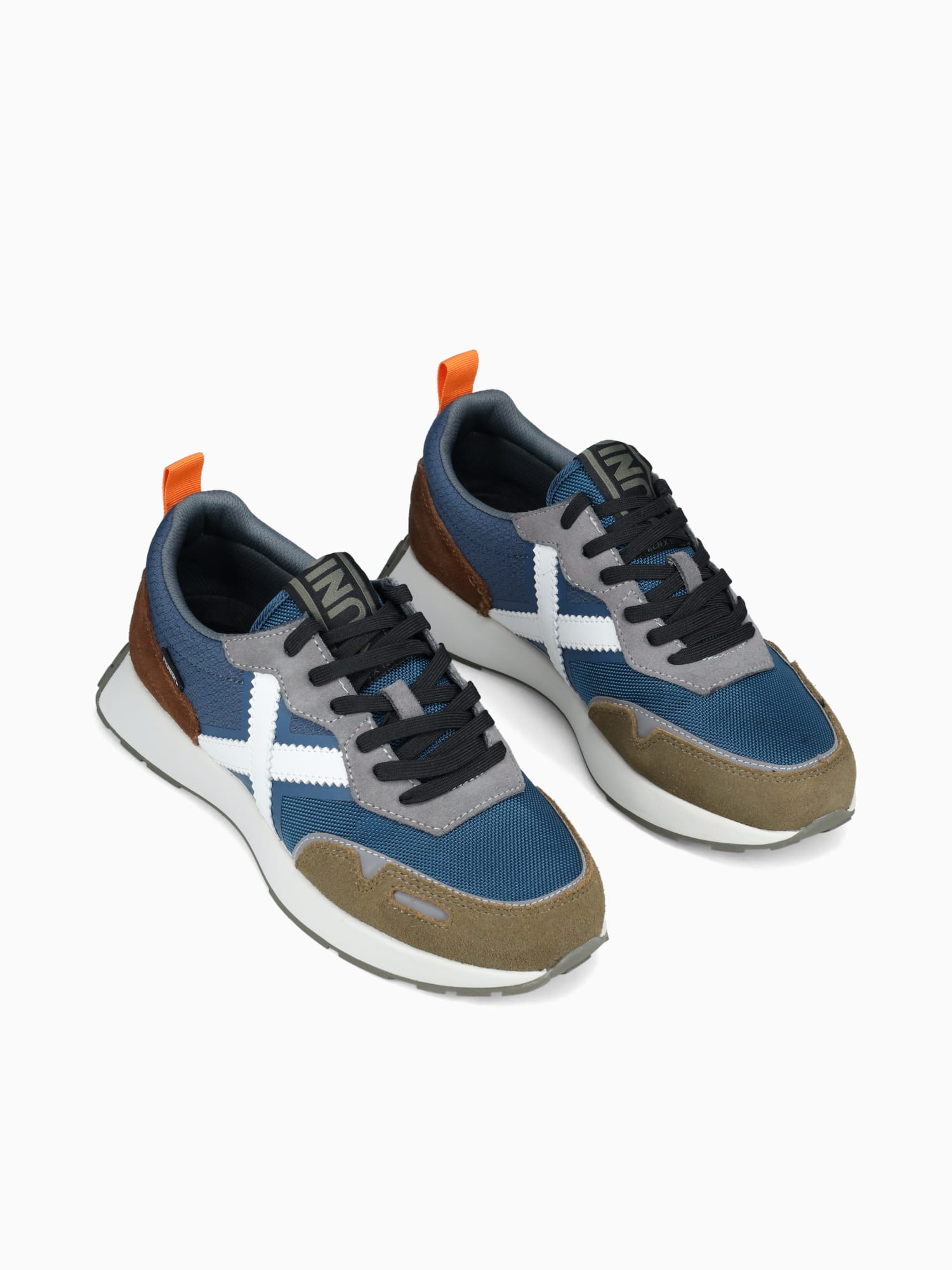 Xemine Marron Azul Blanco suede Mesh Navy / 40 / M