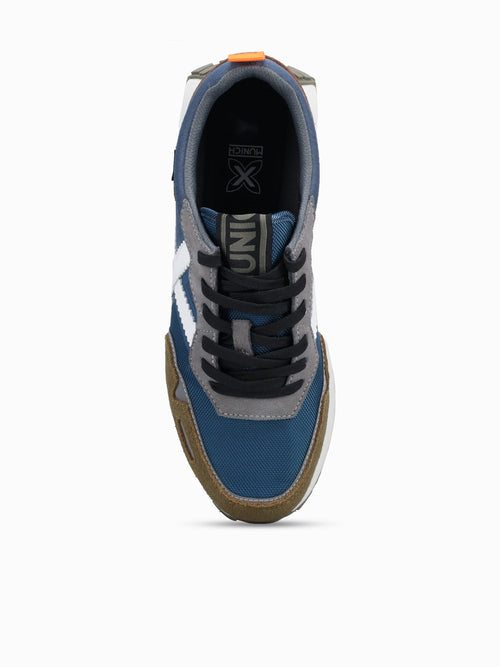 Xemine Marron Azul Blanco suede Mesh Navy / 40 / M