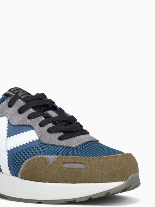 Xemine Marron Azul Blanco suede Mesh Navy / 40 / M