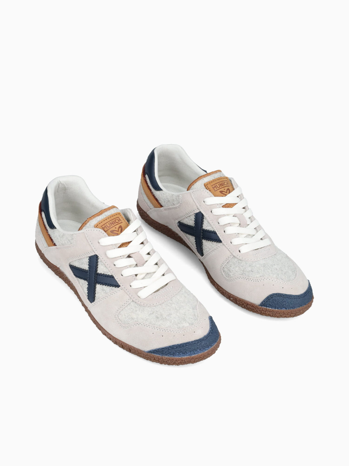 Goal Hielo Blanco Azul suede Fabric White / 40 / M