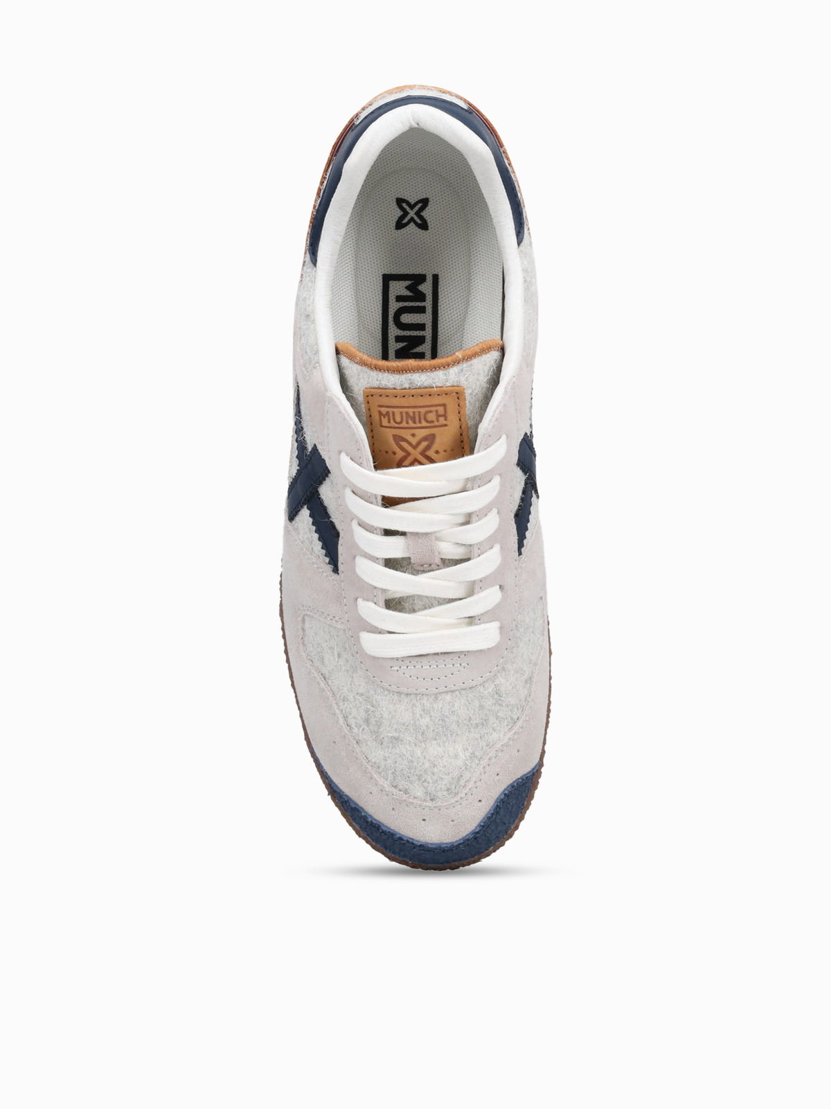 Goal Hielo Blanco Azul suede Fabric White / 40 / M