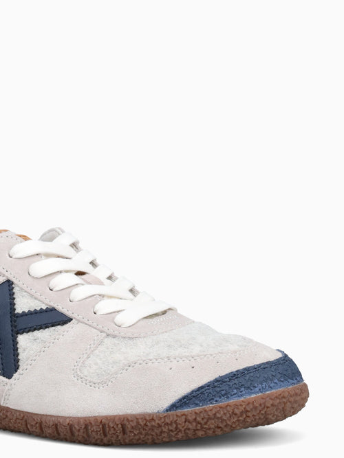 Goal Hielo Blanco Azul suede Fabric White / 40 / M