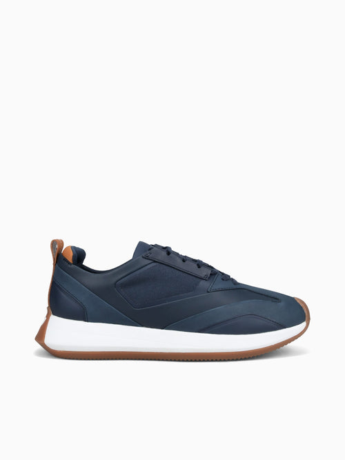 Marathon Trainer Navy White leather Navy / 7 / M
