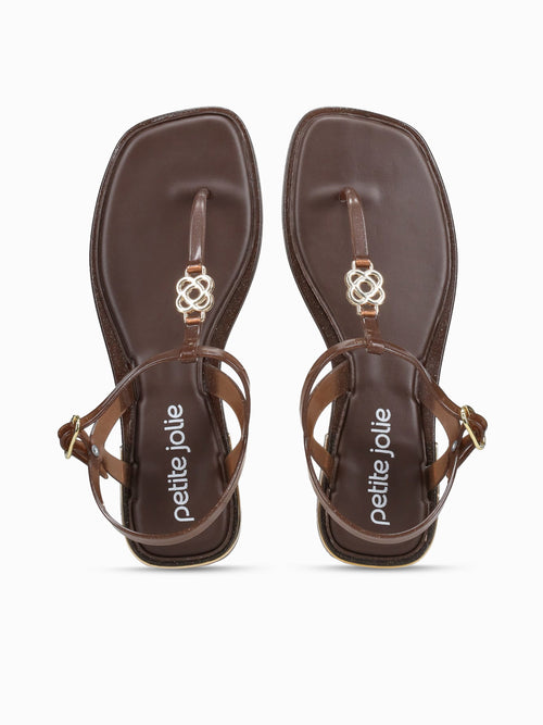 Zaya Glitter Brown Jlastic Brown / 5 / M