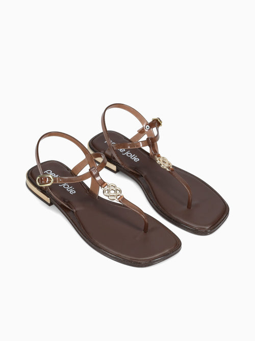 Zaya Glitter Brown Jlastic Brown / 5 / M