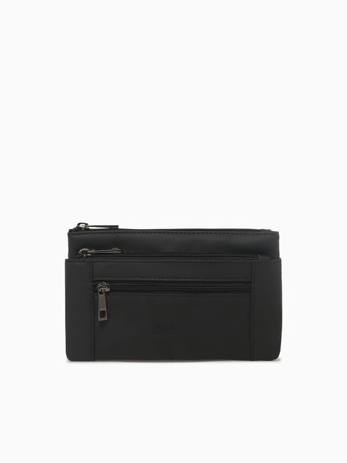 Federico Black Leather Black