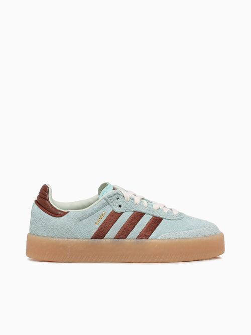 Sambae W Turquoise Brown suede Aqua / 4 / M