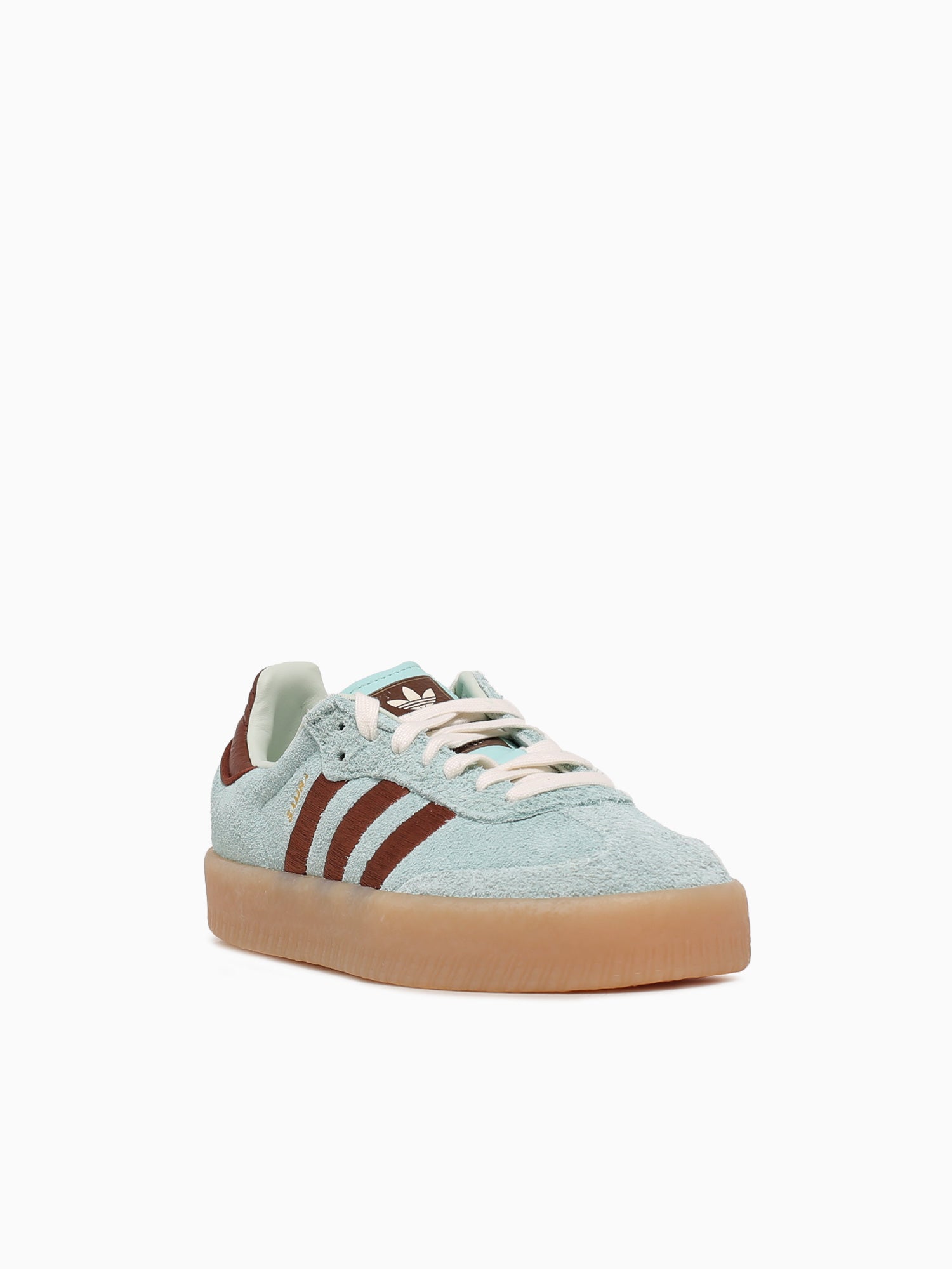 Sambae W Turquoise Brown suede Aqua / 4 / M