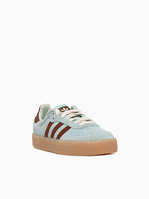 Sambae W Turquoise Brown suede Aqua / 4 / M