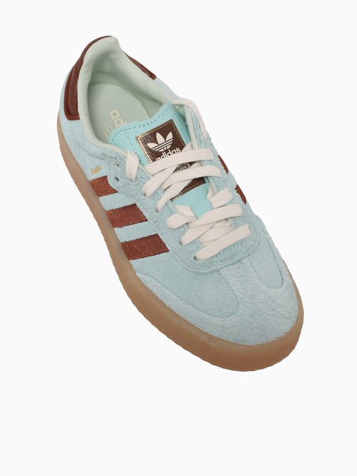 Sambae W Turquoise Brown suede Aqua / 4 / M