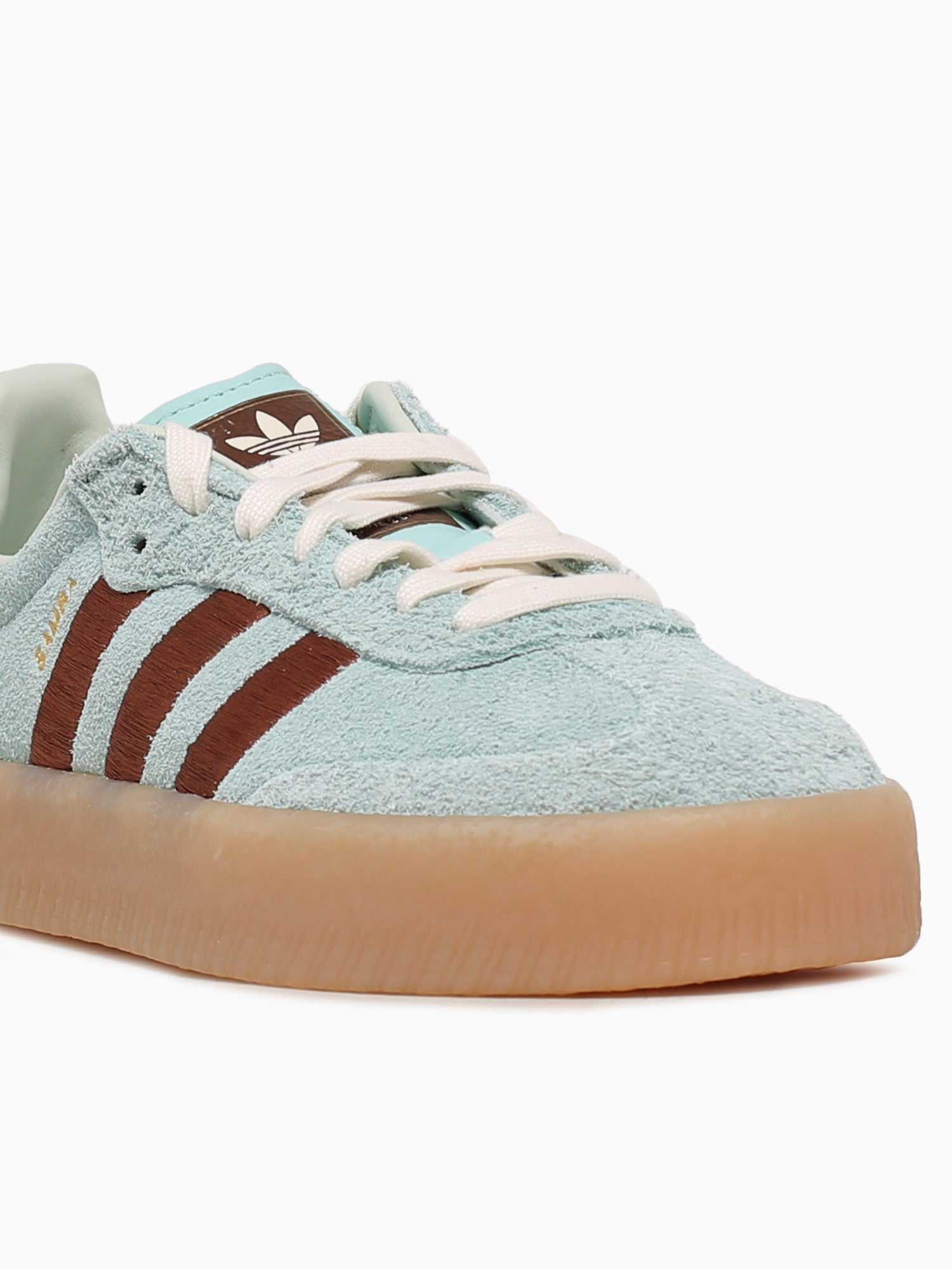 Sambae W Turquoise Brown suede Aqua / 4 / M