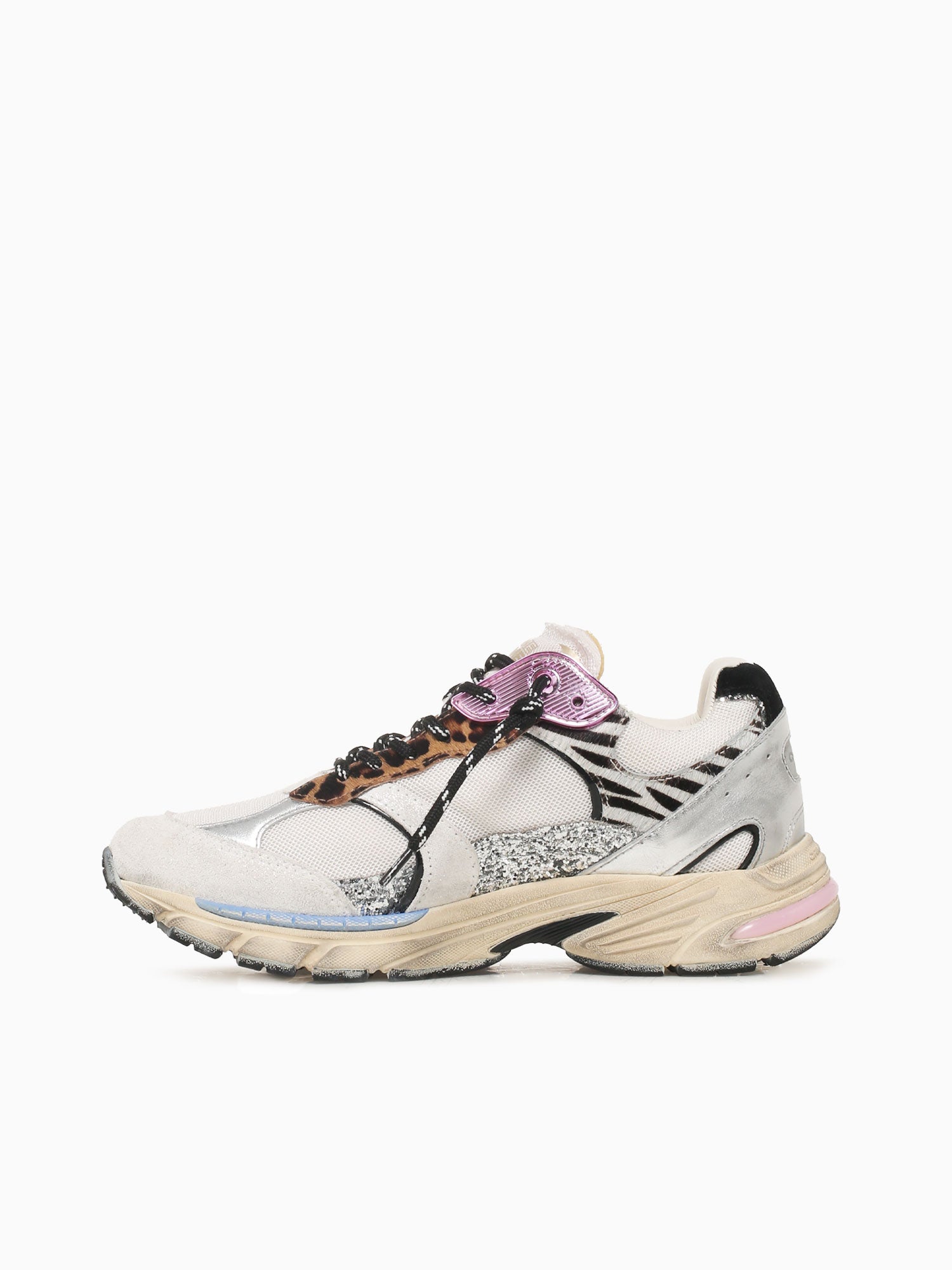 Fugitive White Animalier leather Mesh Multi / 36 / M