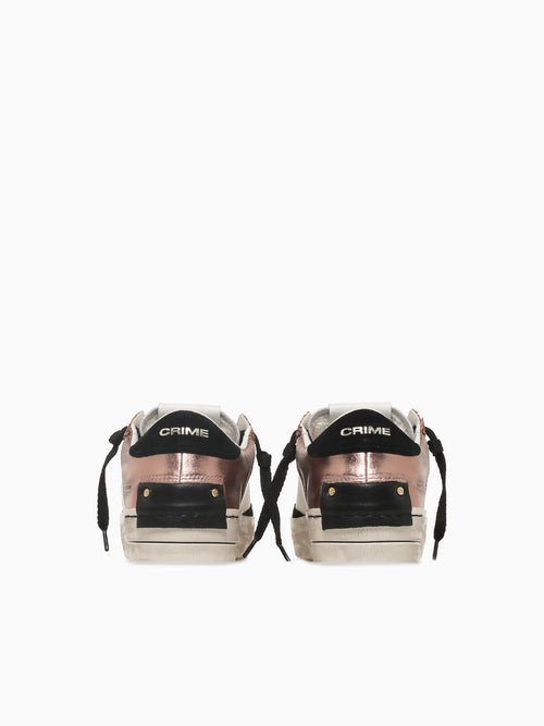 Sk8 Deluxe Bronze White leather Glitter Bronze / 36 / M