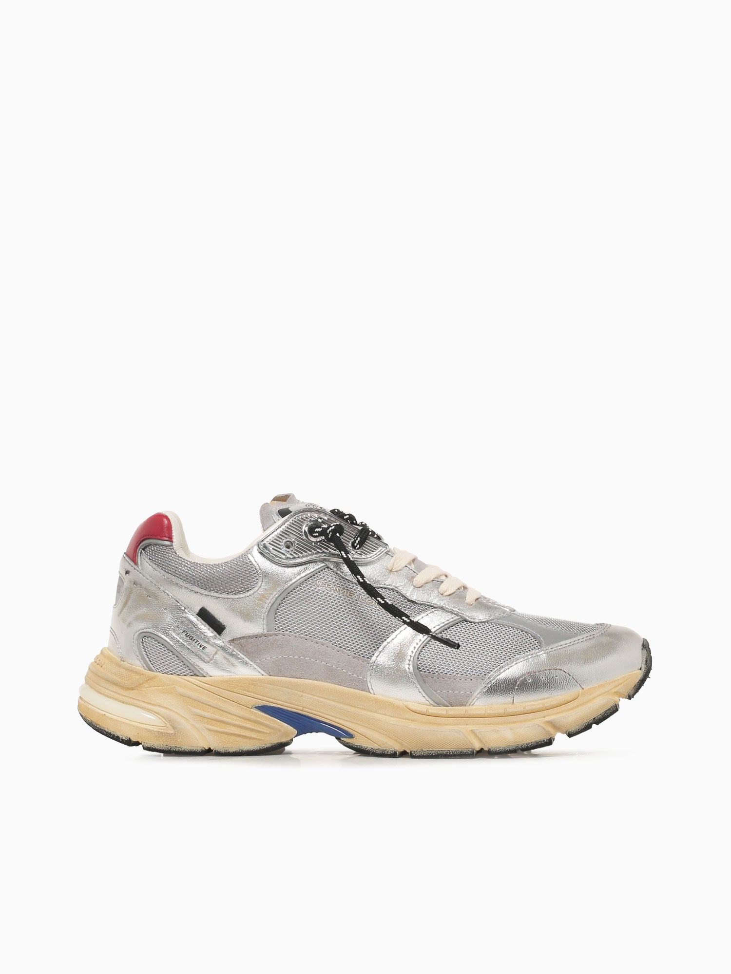 Fugitive Grey Silver mesh Leather Grey / 40 / M