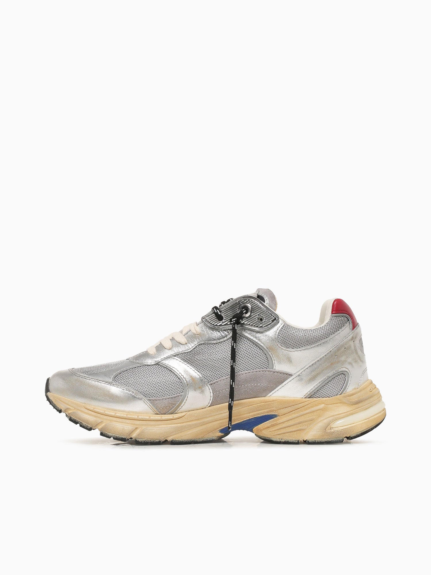 Fugitive Grey Silver mesh Leather Grey / 40 / M