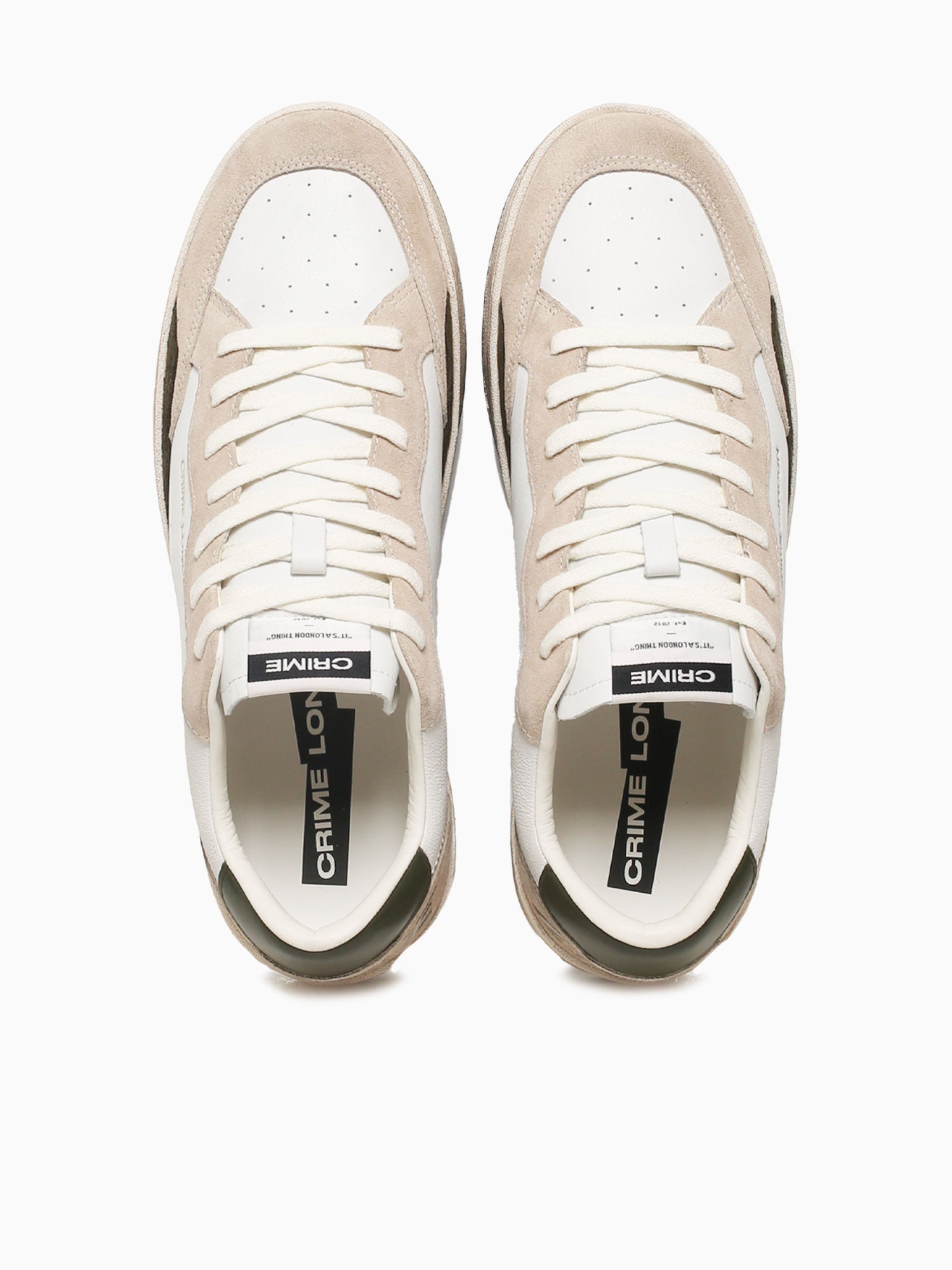 Chelsea Beige White suede Leather Beige / 40 / M